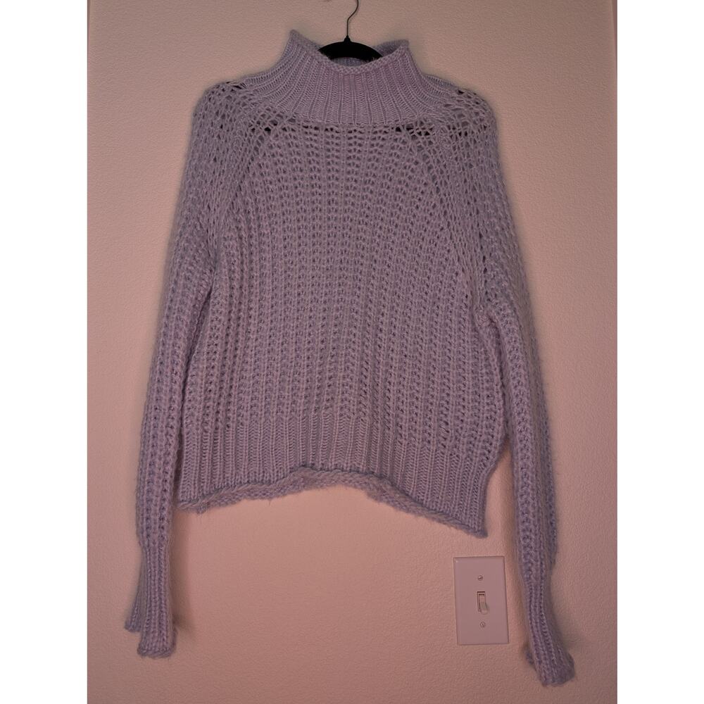 Wooden Ships Paola Buendia Mohair Blend Chunky Knit Sweater S/M Coastal Pastel